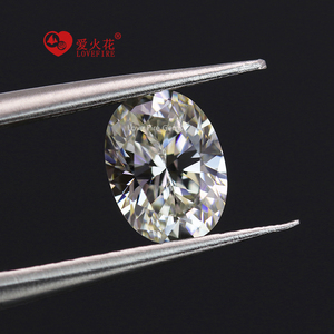 Tutte le dimensioni 5A grado sciolto cz zircone pietre ovale taglio brillante sintetico giallo chiaro cubic zirconia