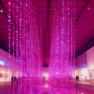 Thông minh lập trình sáng 3D <span class=keywords><strong>LED</strong></span> Cube <span class=keywords><strong>Pixel</strong></span> Bóng Dot dv12v DMX512 RGB màu thay đổi khách sạn bar Đảng trang trí nội thất môi trường xung quanh đèn dải - Product Image 2