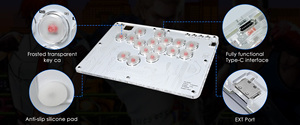RGB lever tutti i pulsanti Arcade Stick 16 tasti Controller per PS4/PS3/PC/Switch/Android/IOS/giochi di combattimento a vapore - Product Image 5