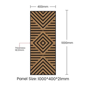 توريد المصنع الانتهاء من الخشب الزخرفية مقاومة الطقس Akupanels مجلس استوديو لوحات الصوتية للمنزل مكتب الاستوديو - Product Image 4