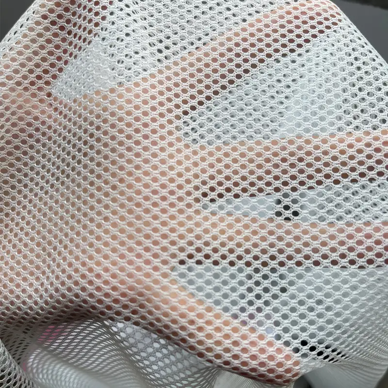 Hole 2mm Polyester Net Fabric Honeycomb Mesh Fabric For Sewing T-shirt Sportswear Knitted Lining Cloth