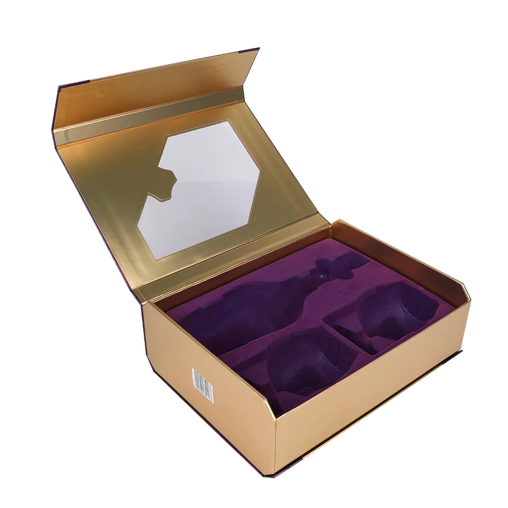 Set regalo di lusso scatola di imballaggio in vetro per bottiglia di vino scatole regalo per vino in pelle portatile bottiglia singola con scatola di vetro per vino trasparente