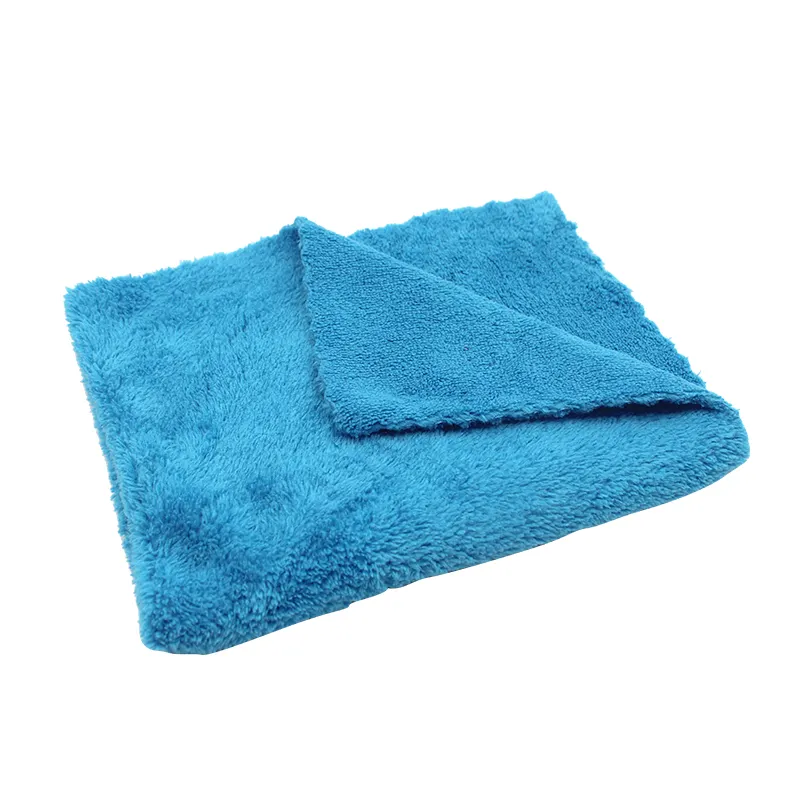 Asciugamano in microfibra spessa di vendita calda asciugamano in microfibra senza bordi autolavaggio asciugamano per lucidatura auto super morbido