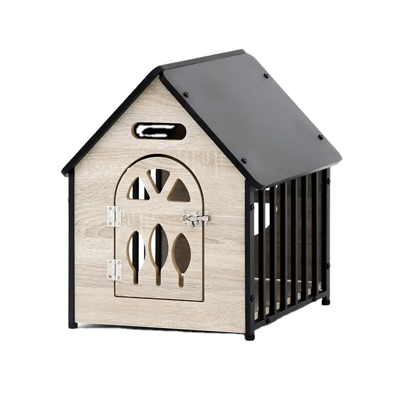 New Arrivals Dog Kennel Wood Heavy Duty Dog House Indoor