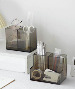 Hiện Đại Xách Tay Acrylic Lưu Trữ Trong Suốt Hộp Máy Tính Để Bàn Tổ Chức Container Nhà Máy Bán Buôn Bán Hàng - Product Image 5