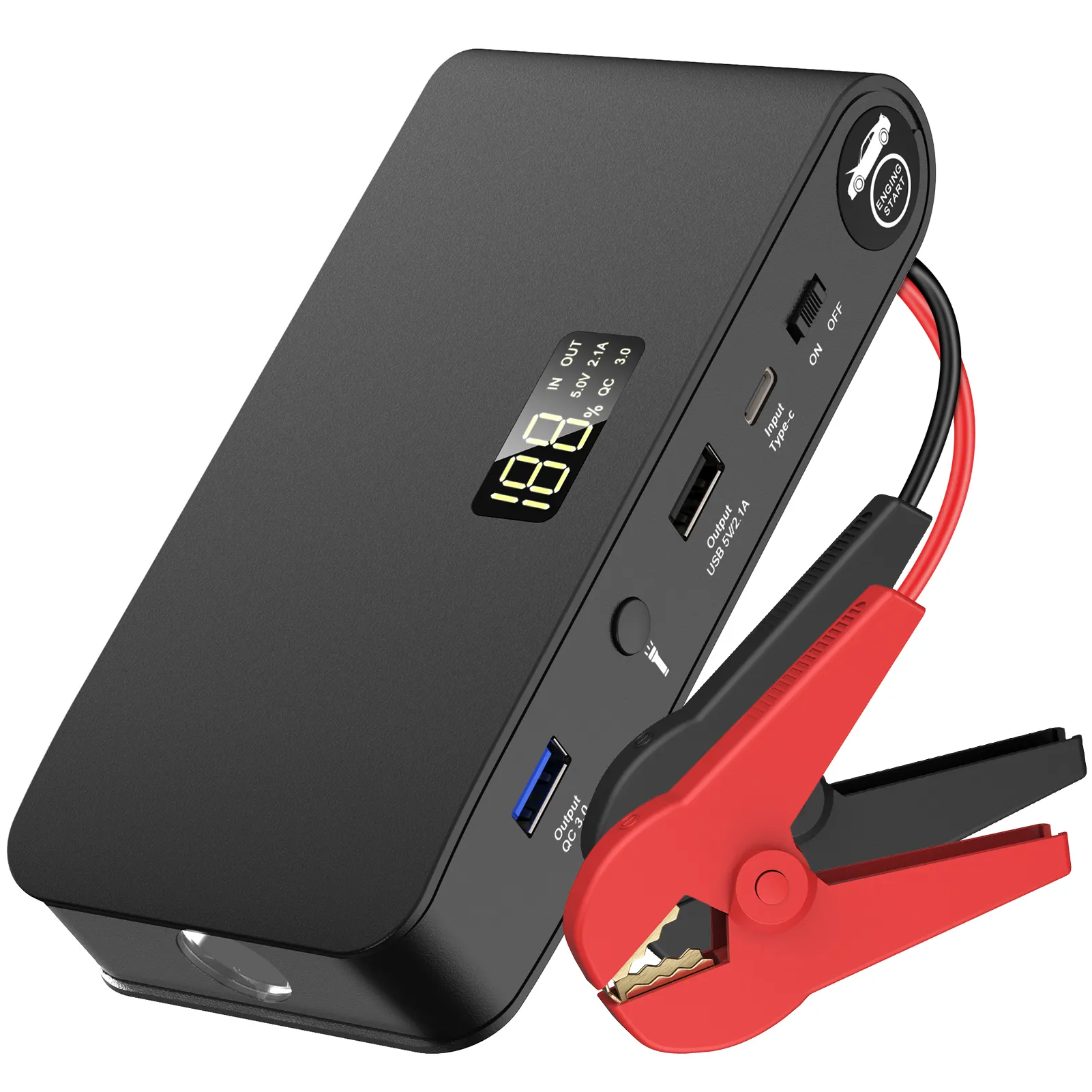 Meilleure vente 12V 16000mAh Booster de voiture Power Bank Batterie Portable Power Car Jump Starter