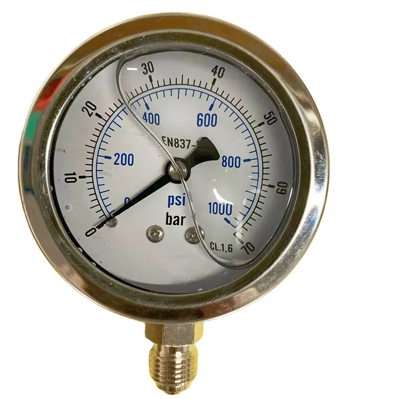 Hot-venda de aço inoxidável óleo medidor de pressão de água