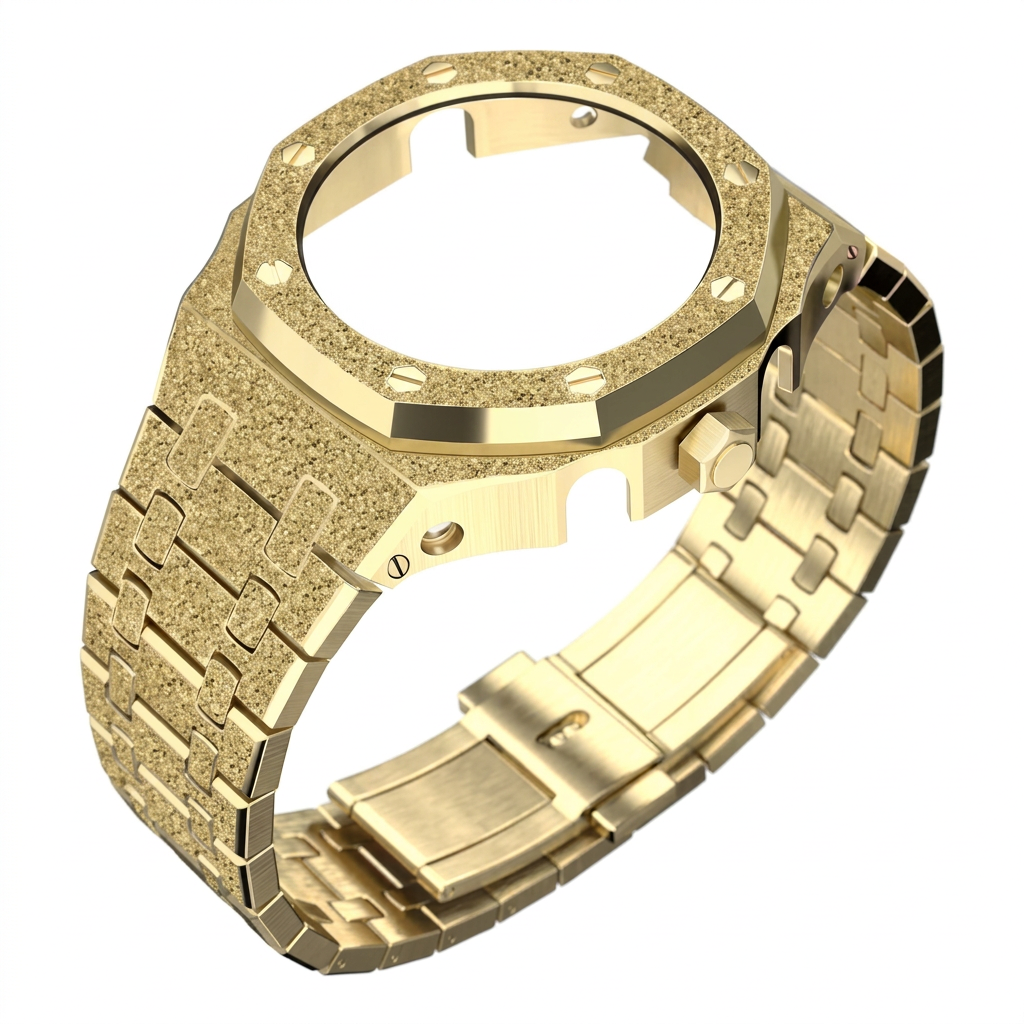 4 gen frost gold case-steel strap