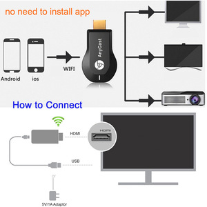 M2M4 Wireless Screen Shader 4K HD USB/<strong>VGA</strong> <strong>Output</strong> for Apple Android Mobile IPTV 4K Resolution 5V <strong>Input</strong> Video Display Function - Product Image 4