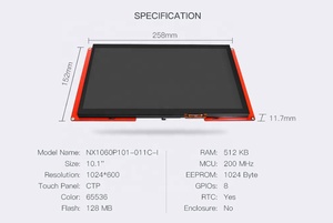 Nextion Intelligent Display 10,1-Zoll-HMI-LCD-Modul NX1060P101 _ 011C _ I 10,1 "Kapazitives Touchscreen-Panel 1024*600 für Arduino - Product Image 6