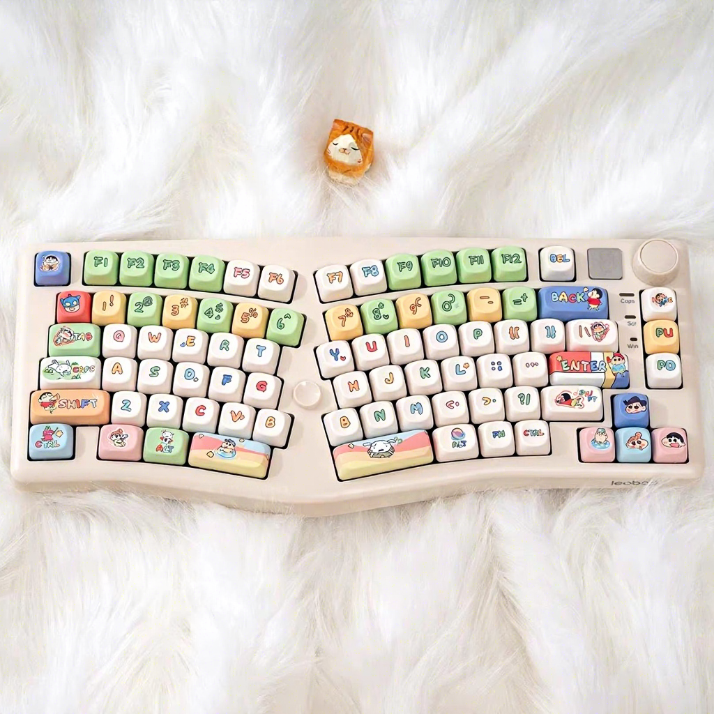 White-A75 Keyboard+M-OA Xiaoxin Keycaps