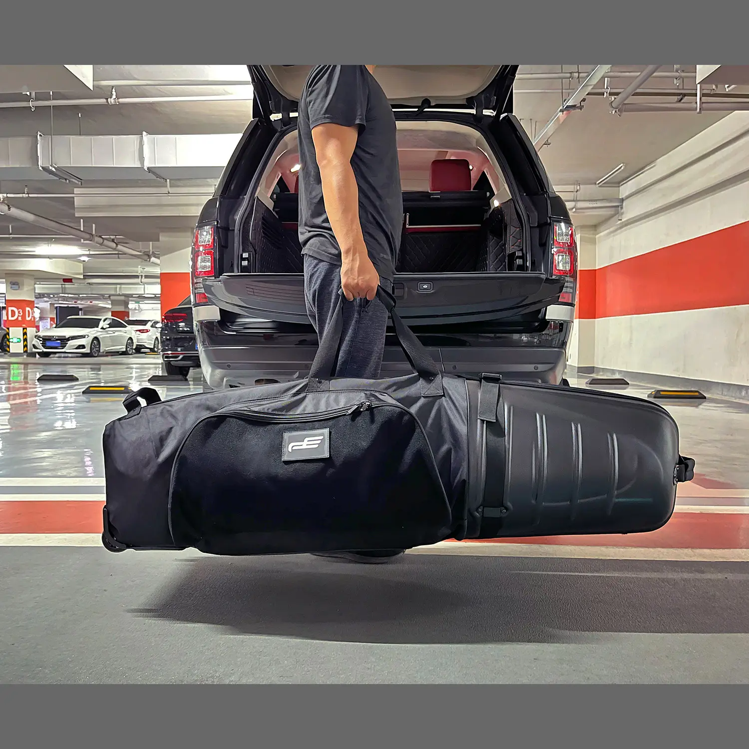 Playeagle tas Golf Hard Case Top Travel tas Golf udara dengan roda tas Golf cangkang keras klub melindungi