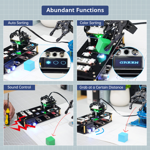 Hiwonder xArm U-N-O Arduino Programmier roboter mit Sekundärentwicklungs-Sensor-Kit STEM Education Roboterarm-Kits
