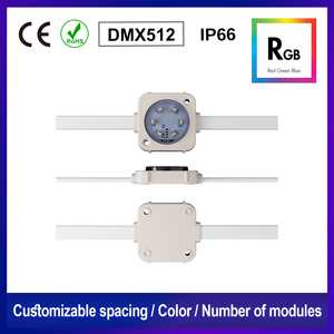 Outdoor Engineering DMX512 DC24V 6PCS <strong>LEDS</strong> 40MM RGB Point Light Source <strong>Pixel</strong> Light for Landscape - Product Image 2