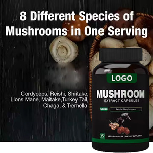 Hữu Cơ nấm chiết xuất viên nang Reishi sư tử bờm nấm phức tạp bổ sung viên nang - Product Image 4