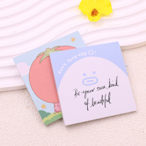 Bloc de notas de diseño personalizado con personalidad, papel adhesivo, papelería de forma cuadrada, Bloc de notas personalizado - Product Image 1