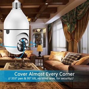 2MP risoluzione HD sunisee sicurezza interna Pet monitoraggio Wifi lampadina telecamera sensore di movimento senza fili Pan Tilt telecamera di sicurezza - Product Image 3