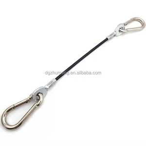 Spor salonu kablo Fitness ekipmanları PU naylon kaplı spor salonu 7x19 çelik tel halat - Product Image 3