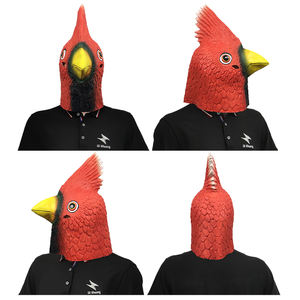 Cosplay Bán Buôn Thực Tế Halloween Cao Su Mặt Nạ Động Vật Tùy Chỉnh Cosplay Đảng Khá Hồng Y Mặt Nạ Cao Su - Product Image 6