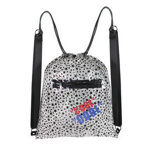 Mochila con cordón impermeable con cierre de cordón, bolsa deportiva con cordón, multiusos - Product Image 5