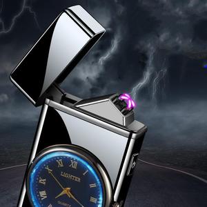 Colorful Watch <strong>with</strong> Lighting Flashlight Metal Windproof USB Intelligent Charging Multi-<strong>function</strong> Gift <strong>Lighter</strong> - Product Image 2