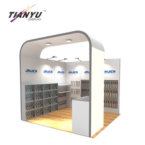 Cortadores Blanco Modular 3x3 Cabina de exposición Diseño simple ideas 3D Esquema de carcasa de aluminio Cabina de feria comercial - Product Image 2