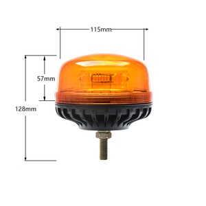 12V/24V LED警告灯IP66シングルボルトビーコンライトR65 Luz De Emergencia Coche車の緊急フラッシュ/回転ビーコンライト