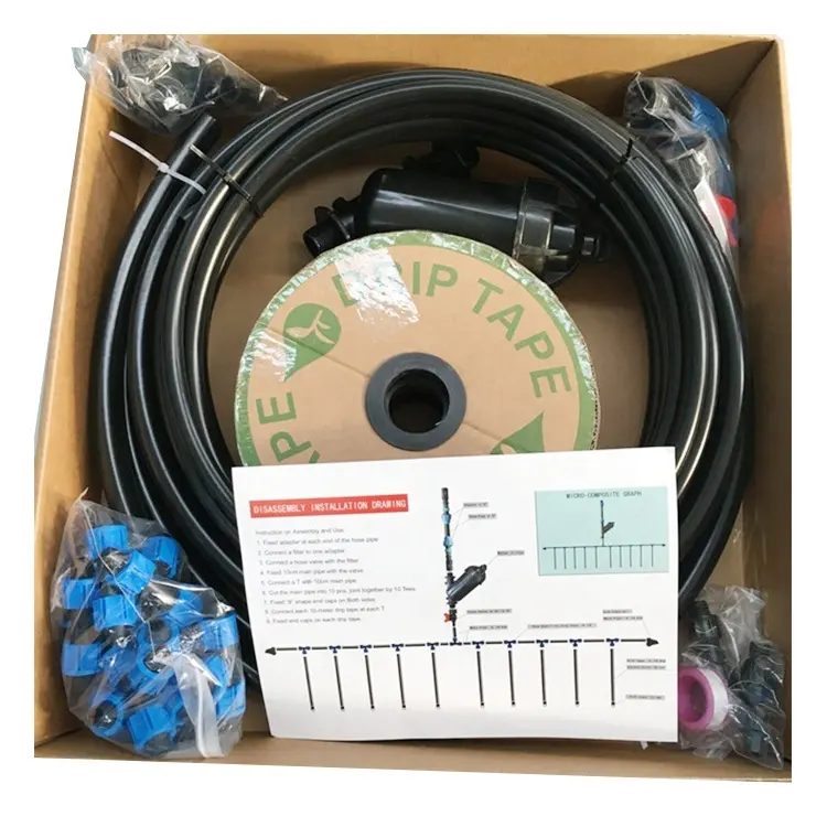 High Quality Diy Drip Irrigation Kits Automatic Watering Drip Irrigation System 16mm Drip Tape for an Area of 100M2