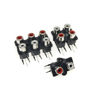 Conector de entrada de Audio estéreo, amplificador de 2/4/6 vías RCA hembra AV, interfaz de señal de 2/4/6 agujeros - Product Image 1