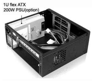 Updated 2U Desktop Mini-itx Compact Server <strong>case</strong> for Industrial PC EKI-M2 - Product Image 3