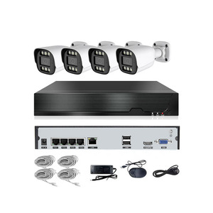 Weatherproof CCTV Kit Video <strong>Security</strong> Monitor <strong>System</strong> <strong>Networking</strong> Recording H.265 Full Color Whole Day - Product Image 1