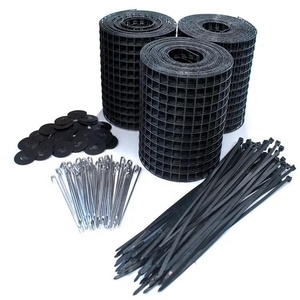 ที่กําหนดเอง 8in X 100FT ชุบสังกะสีเชื่อม PVC เคลือบแผงโซลาร์เซลล์ตาข่ายสําหรับ Critter Guard พร้อมคลิปยึดรอบ 100 รอบ - Product Image 1
