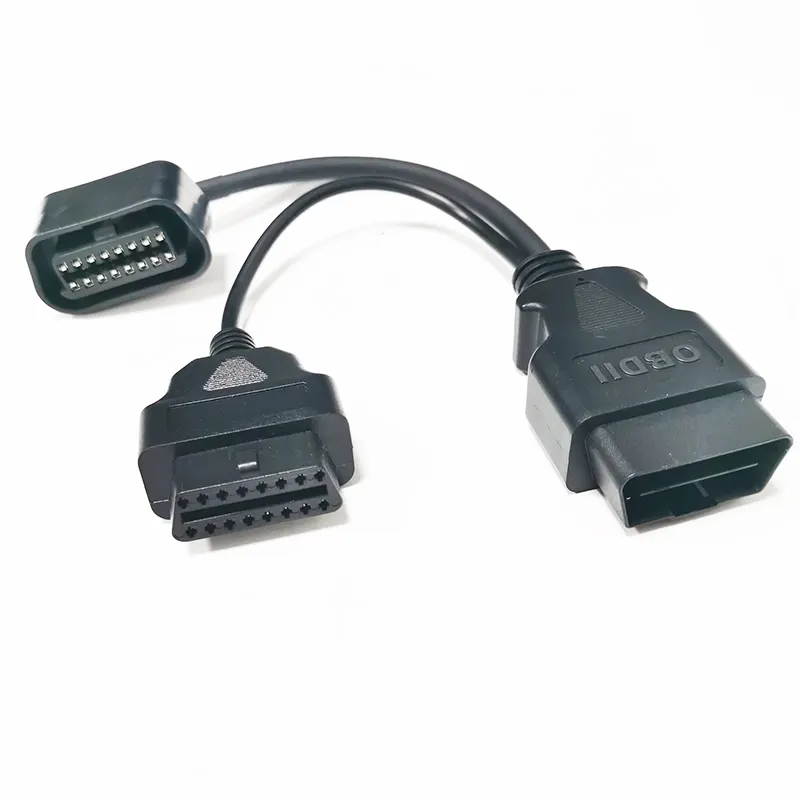 Sostituzione per Ford 16pin OBDII OBD2 Splitter Y cavo da maschio a doppio cavo per veicolo auto