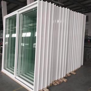 3 parça sürgülü pencere UPVC çerçeve özelleştirilmiş renk kasırga geçirmez çift camlı vinil sürgülü PVC pencereler - Product Image 6