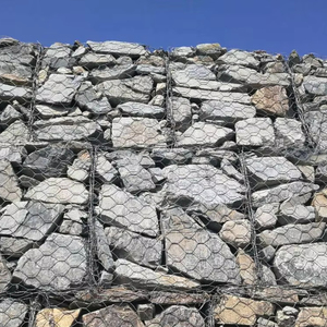 Gabion hexagonal barato, jaula de piedra para esgrima, malla de alambre, Red de gaviones galvanizada, gaviones de malla hexagonal de doble giro a la venta - Product Image 1