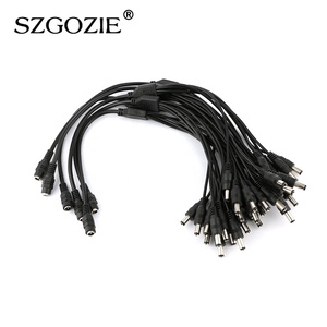 5521 <strong>DC</strong> 6 Way Power Cable Female to Male Plug 2.1*5.5mm <strong>DC</strong> Power Splitter Adapter Cable - Product Image 5