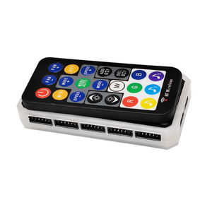 Manmu OEM Rgb Controller Computer <strong>Remote</strong> <strong>Control</strong> Fans and Led Light Multi-color Smart Music ARGB 6Pin 10Port Controller +<strong>Remote</strong> - Product Image 3