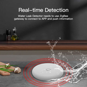 Detector de fugas de agua Tuya ZigBee Sensor de agua inteligente inalámbrico alarma IP67 110dB W Alexa Google Detector de inundación inteligente - Product Image 3