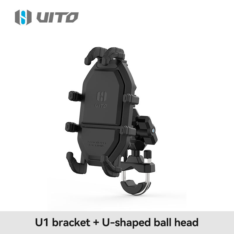 Rotule noire en forme de U