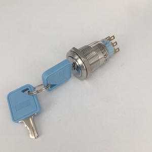 Mp1 no1nc 2 no2nc interruttore a chiave impermeabile di emergenza 2 o 3 posizioni interruttori a pulsante Dia 19mm - Product Image 5