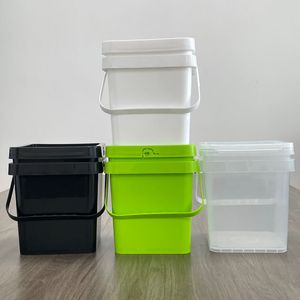 プラスチックバケツスクエア容器IMLプリント食品グレード