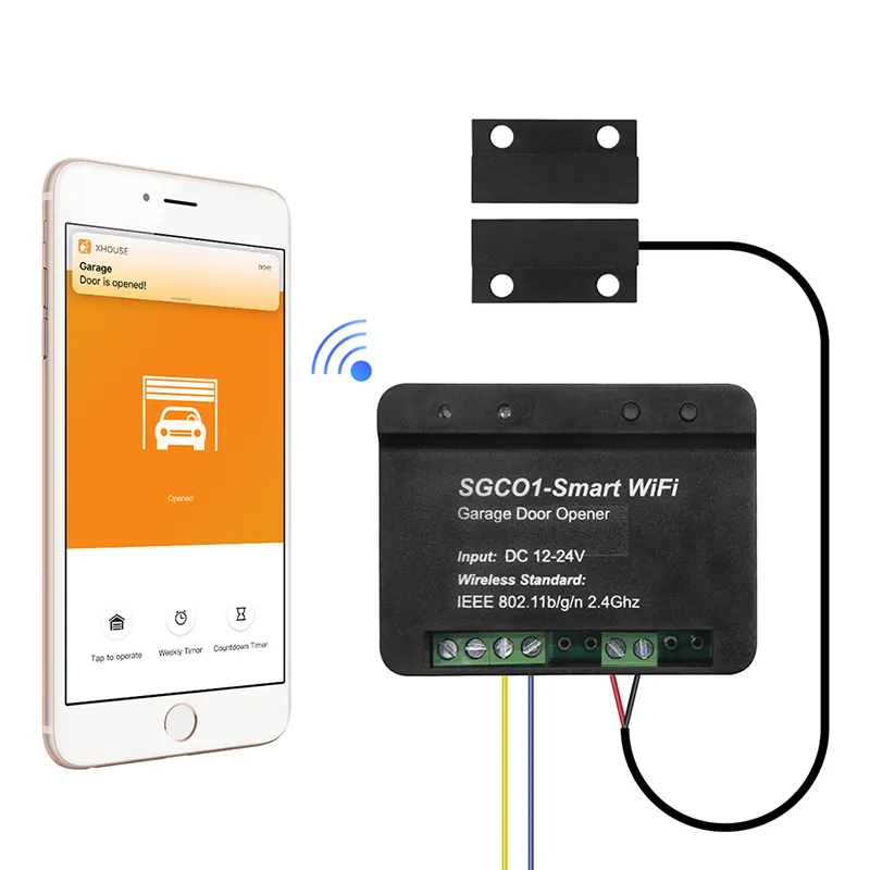 Kit garagem 2.4G receptor wi-fi inteligente suporte com Android e IOS