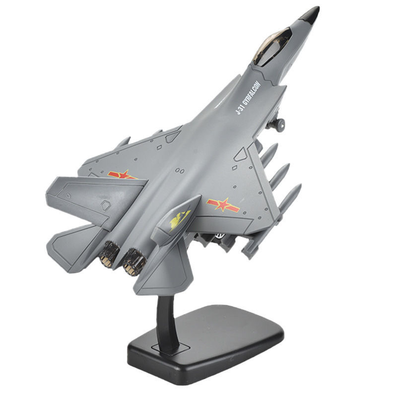 J-31 alloy fighter gray - including stand