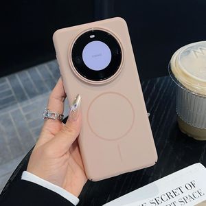 마그네틱 링이 내장된 Huawei Mate 60/Mate 70 용 고급 미니멀리스트 퓨어 컬러 폰 케이스 - Product Image 6