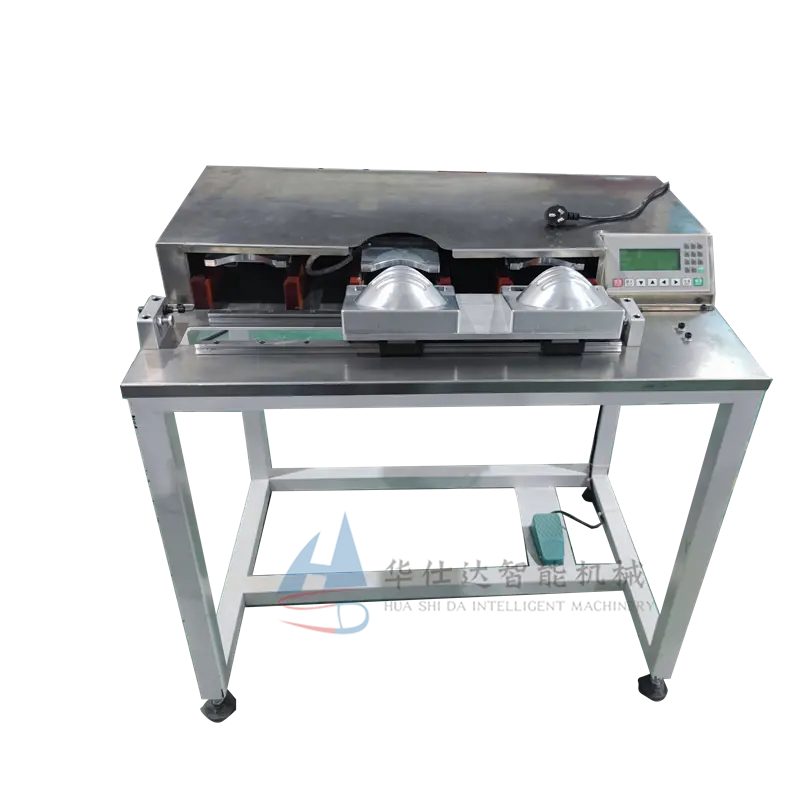 Línea de producción de máscara semiautomática, máquina de sellado de puente nasal de aluminio, prensado en caliente para mascarillas de 1 a 5 capas, N95