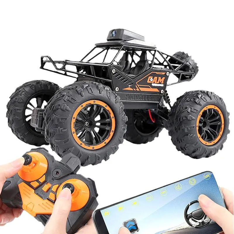 2.4Ghz 1/18 4WD Fernsteuerung RC Auto mit FPV HD Kamera Kinder Rc Auto Felsraupe Drift-Klettern 4WD RC Auto