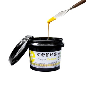 高质量和低气味的Ceres YY-319J-CD紫外胶印油墨由紫外线干燥用于塑料卡纸印刷 - Product Image 1