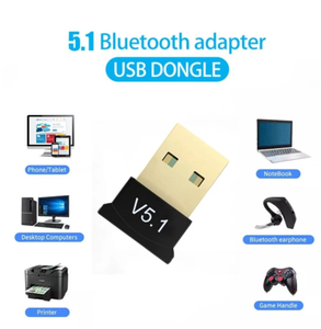USB Bluetooth 5.1 adattatore trasmettitore ricevitore Bluetooth Audio Bluetooth Dongle senza fili adattatore USB per Computer PC portatile - Product Image 2