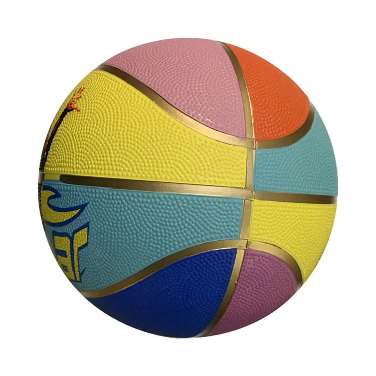 Wholesale 60mm hollow rubber bouncing balls basketball style rubber squash balls promotional gifts