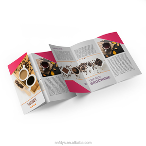 纸板小册子格式的高质量定制设计胶印传单小册子 - Product Image 5